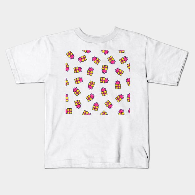 Presents - Doodle Kids T-Shirt by KindlyHarlot